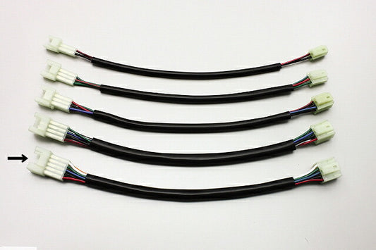 延長ハーネス 汎用 HM型10極 300mmロング 1本入 端子サイズ90型2.3mm