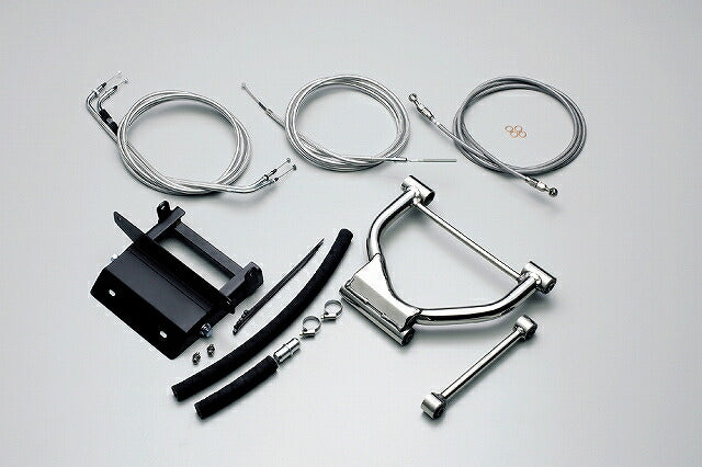 ロングホイールベースキット ステンメッシュケーブル 150mmロング マジェスティ250/C('00-'06 5GM.5SJ)