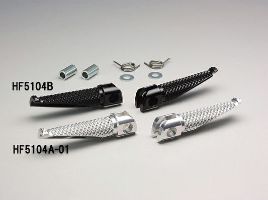 Step Bar Type 1 Silver Anodized, Foldable, with Reinforced Return Spring for Monkey, Gorilla, 250TR