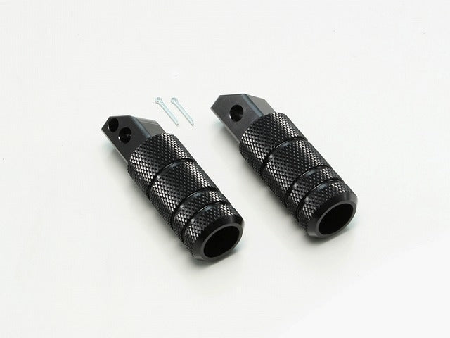 フットヘﾟグ ローレット リア ブラックアルマイト アルミ削り出し 外径φ30mm レブル250(MC49) レブル500(PC60)