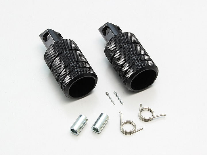 フットペグ ローレット フロント ブラックアルマイト φ45×65mm レブル1100/DCT ステップ