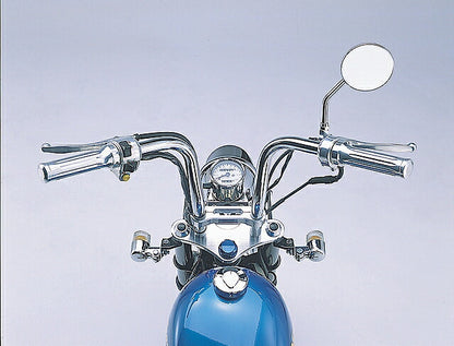 ミニスピードメーターキット ステンレスポリッシュ 140km/h トリップ付 モンキー(12V車).ゴリラ(12V車)