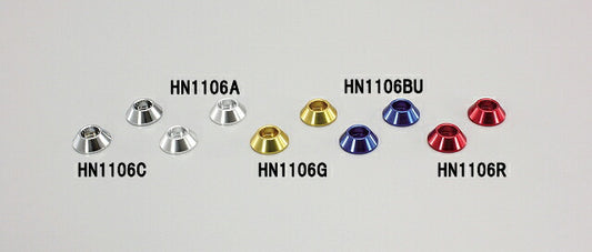 M6アクセント ワッシャ ブルーアルマイト M6ソケットボルト用 2ヶ入