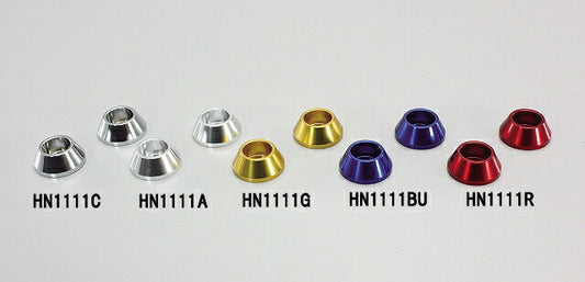 M10 Accent Washer, Silver Anodized, for Fork Top Bolts, 2 pcs, Monkey, Monkey BAJA, Gorilla