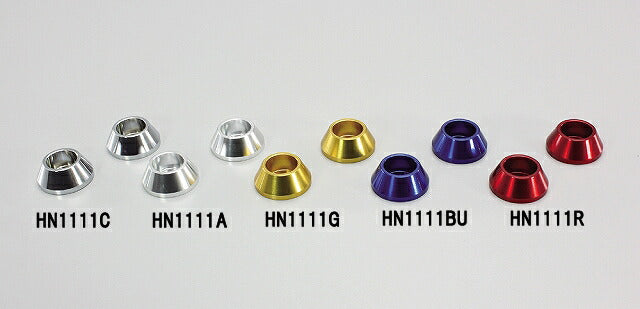 M10アクセント ワッシャ ゴールドアルマイト フォークトップボルト用 2ヶ入 モンキー.モンキーBAJA.ゴリラ