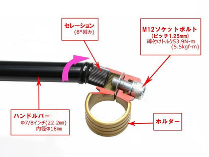 セパレートハンドル タイプ3 ブラック ニンジャ250 ニンジャ400