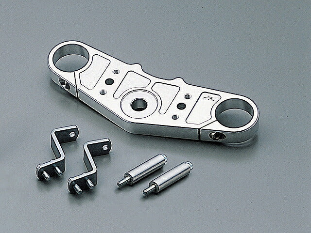 ジュラルミン トップブリッジ ポリッシュアルマイト バーハンドル用 ZRX1100/II