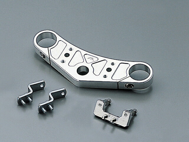 ジュラルミン トップブリッジ ポリッシュアルマイト バーハンドル用 ゼファー400χ('97-'08)