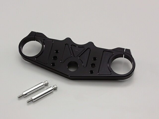 ジュラルミン トップブリッジ ブラックアルマイト バーハンドル用 ZZR1400 ABS車取付可