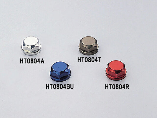 ステムナット ブルーアルマイト ネジ22mm P1.0