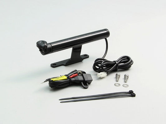 Clamp Bar with USB Power Supply, Black, MT-09TRACER, Bar Outer Diameter φ22.2mm, Length 155mm