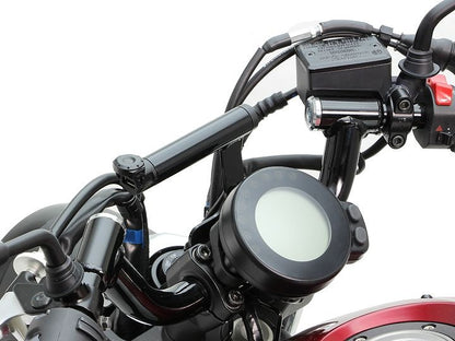 クランプバー USB電源付 ブラック バー外径φ22.2mm XSR700 ハンドル用