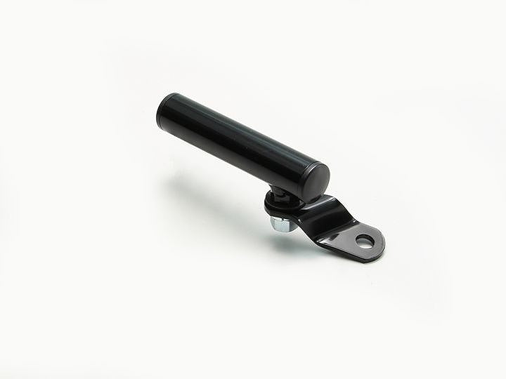 クランプバー ショート15° ブラック バー外径φ22.2mm 汎用 ハンドル用