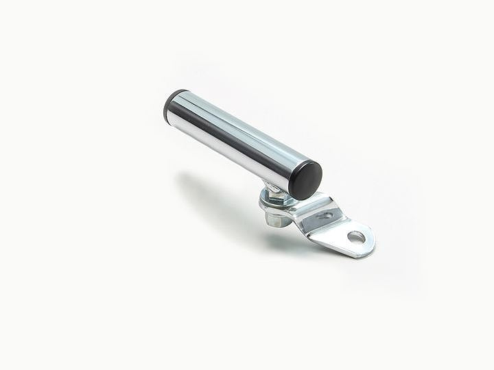 クランプバー ショート15° クロームメッキ バー外径φ22.2mm 汎用 ハンドル用