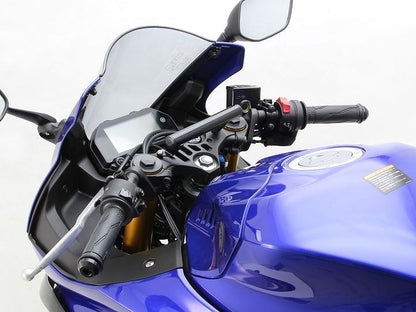 クランプバー ブラック バー外径φ22.2mm YZF-R25 ABS YZF-R3 ABS ハンドル用