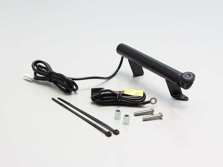 Clamp Bar with USB Power Supply, Black, Bar Outer Diameter φ22.2mm for YZF-R25 ABS, YZF-R3 ABS Handlebars