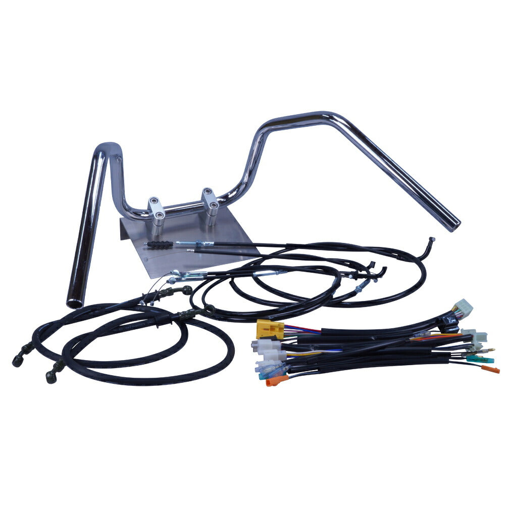 CB750F RC04 6ベントアップハンドル セット ブラック ワイヤー