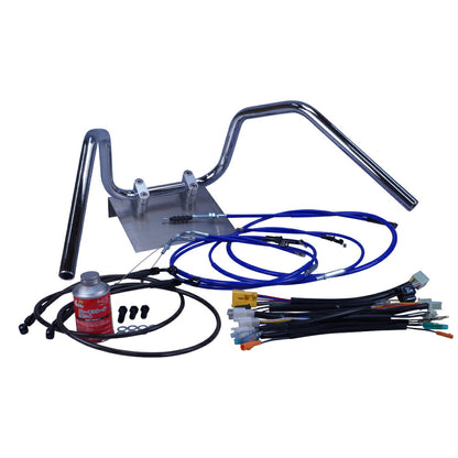 Z250FT A4/A5 82年 KZ250A 6ベントアップハンドル セット カラー ワイヤー