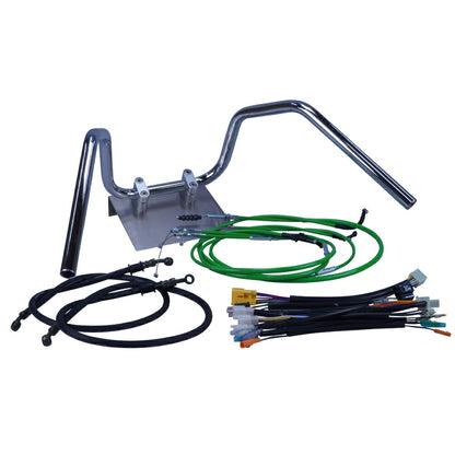 Z250FT A4/A5 82年 KZ250A 6ベントアップハンドル セット カラー ワイヤー