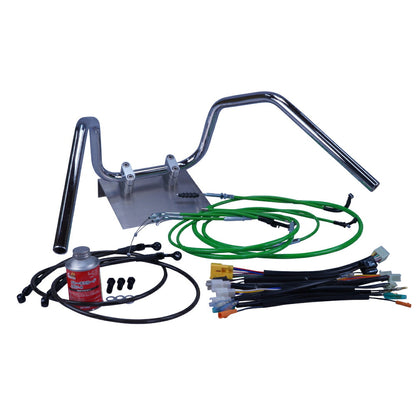CB400SB 05 NC39 6-Bend Up Handlebar Set - Color Wires