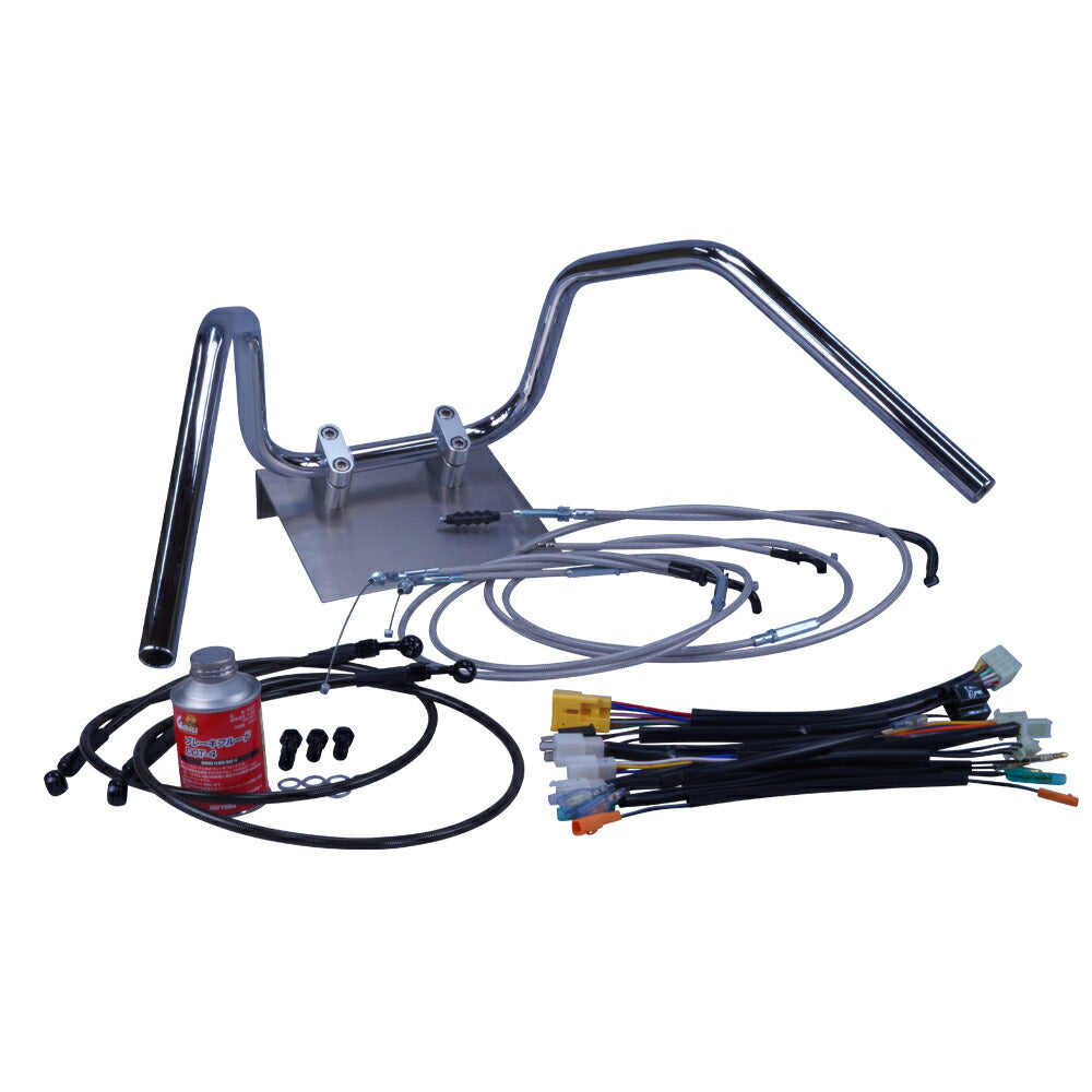 CB400SF スーパーフォア 99-03 6ベントアップハンドル セット メッシュ ワイヤー