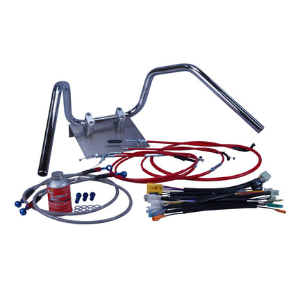 Z250FT A4/A5 82年 KZ250A 6ベントアップハンドル セット カラー ワイヤー