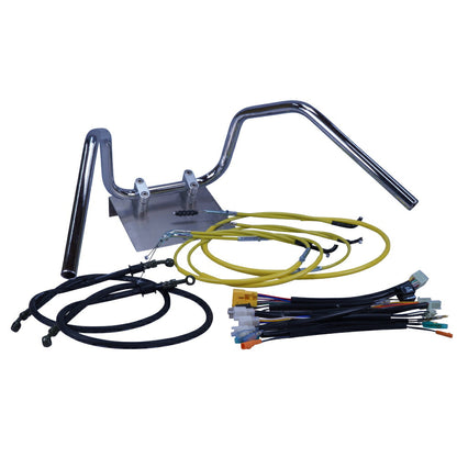 XJR400 95-97年 4HM 6ベントアップハンドル セット カラー ワイヤー