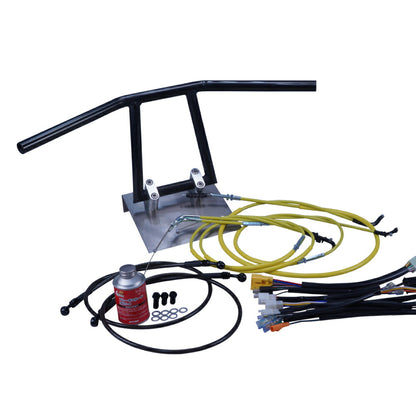 TW200E 00-01年 DG07J アローハンドル セット ブラックメッキ カラー ワイヤー