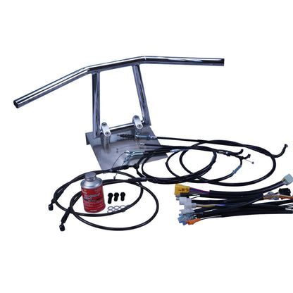 CBR400F 全年式 NC17 アローハンドル セット メッキ ブラック ワイヤー