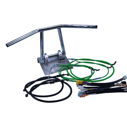 ST250 03-07年 NJ4AA アローハンドル セット メッキ カラー ワイヤー