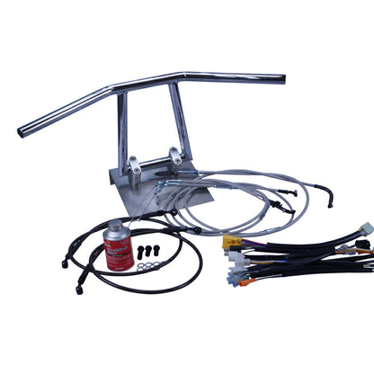 ST250 03-07年 NJ4AA アローハンドル セット メッキ メッシュ ワイヤー