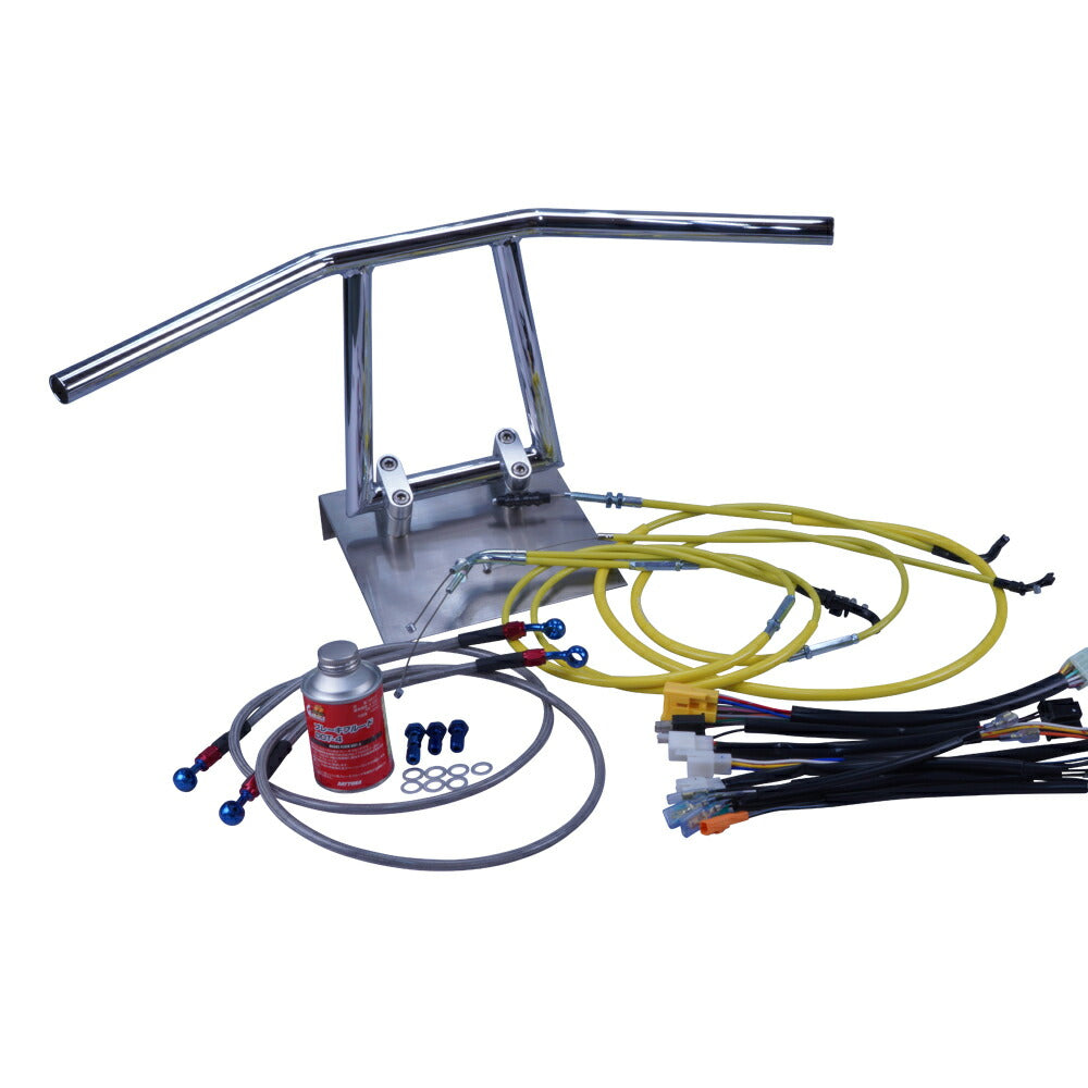 CB400SF Ver.S 96-98年 NC31 アローハンドル セット メッキ カラー ワイヤー