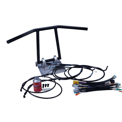 バンディット250 95-97年 GJ77A アローハンドル セット ブラックメッキ ブラック ワイヤー