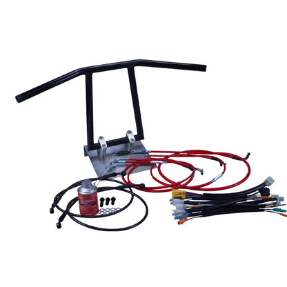 SR400 03-08年 RH01J アローハンドル セット ブラックメッキ カラー ワイヤー