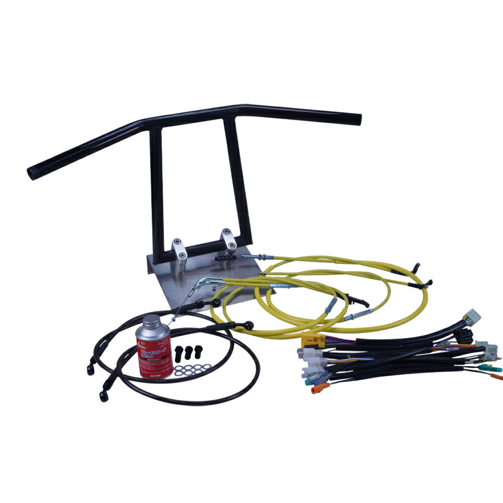 XJR400 93-94年 4HM アローハンドル セット ブラックメッキ カラー ワイヤー