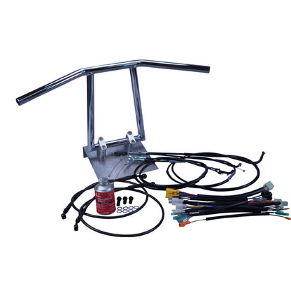 XJR400R 98-00年 4HM アローハンドル セット メッキ ブラック ワイヤー