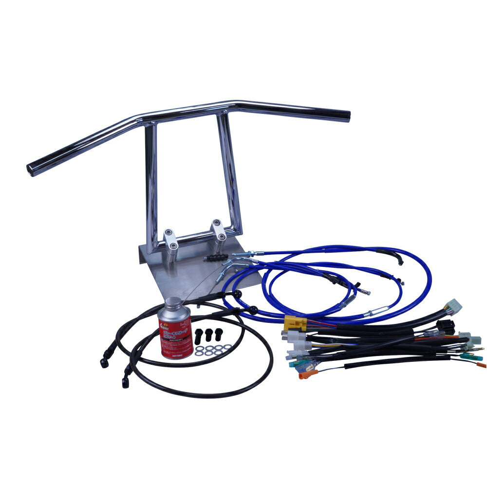 CB400SF Ver.S 96-98年 NC31 アローハンドル セット メッキ カラー ワイヤー