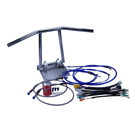 ゼファー400 91-95年 ZR400C アローハンドル セット メッキ カラー ワイヤー