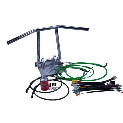 ゼファー750 91-03/ZR750C アローハンドル セット メッキ カラー ワイヤー