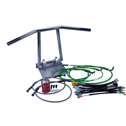 CB400SB 05' NC39 Arrow Handlebar Set Plated Color Wires