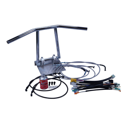 FTR223 全年式 MC34 アローハンドル セット メッキ メッシュ ワイヤー