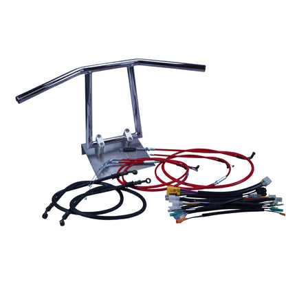 CBR400F 全年式 NC17 アローハンドル セット メッキ カラー ワイヤー