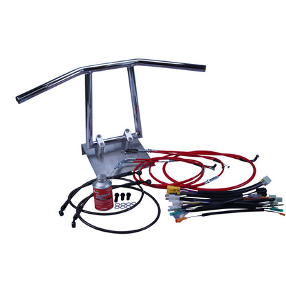 CBR400F 全年式 NC17 アローハンドル セット メッキ カラー ワイヤー