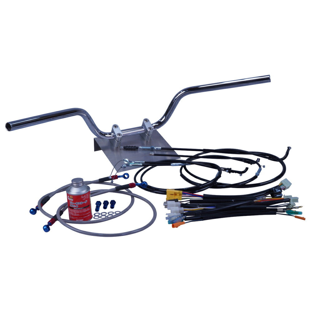 XJ400/E/D 80-83年 クルージング ハンドル セット ブラック ワイヤー