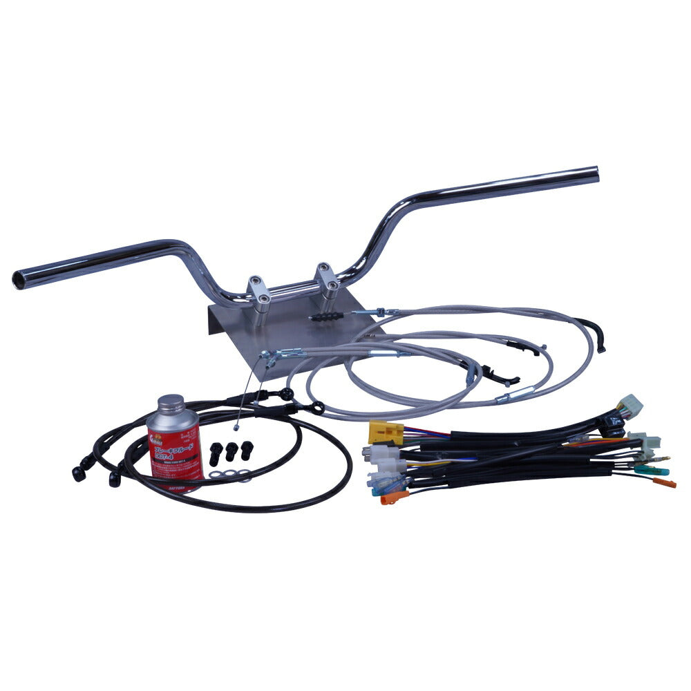 GSX400インパルス 99年 GK79A クルージング ハンドル セット メッシュ ワイヤー