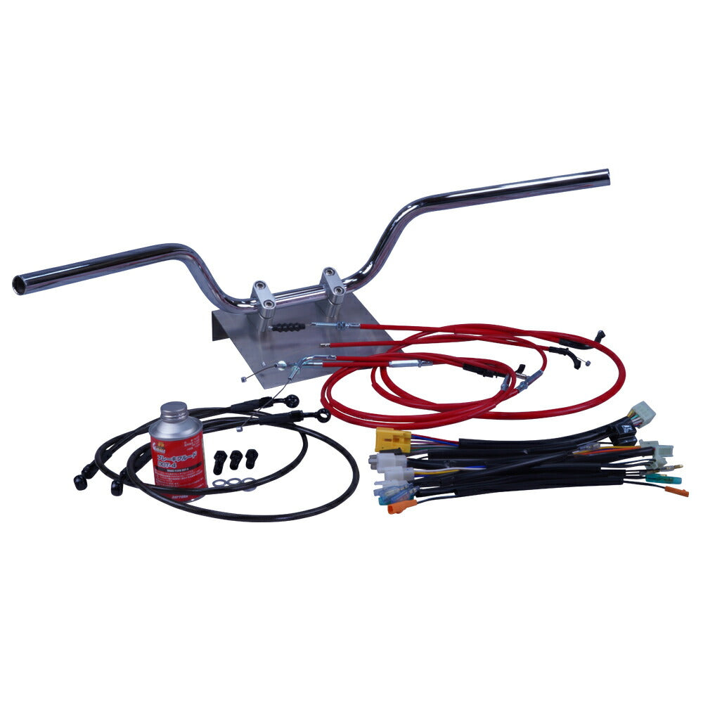 バンディット400/V/N 95-00年/GK77A クルージング ハンドル セット カラー ワイヤー