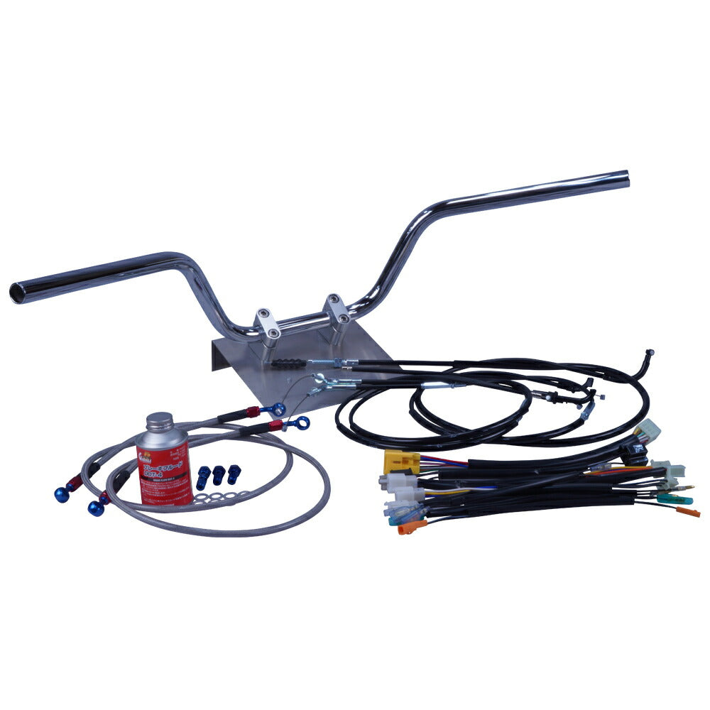 CBR400F 全年式 NC17 クルージング ハンドル セット ブラック ワイヤー