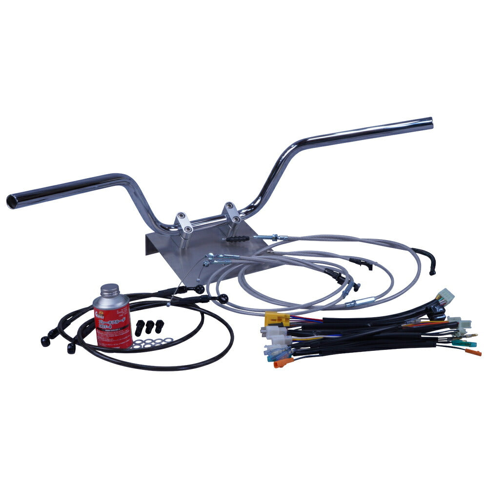 ゼファー400 89-90年 ZR400C クルージング ハンドル セット メッシュ ワイヤー