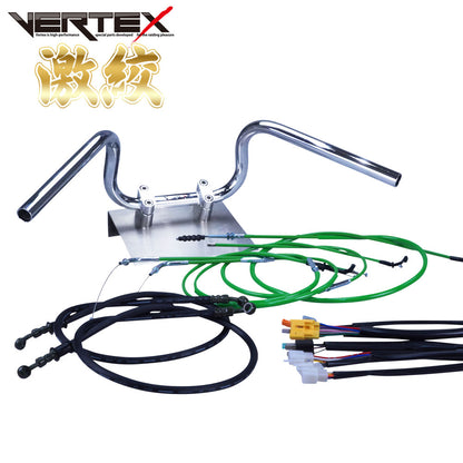 XJR400R 01-07年 RH02J 激絞りアップハンドル セット カラー ワイヤー