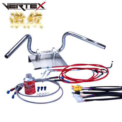 CB250T/400T ホーク2 激絞りアップハンドル セット カラー ワイヤー